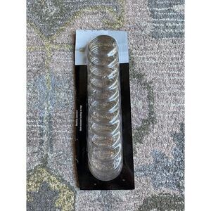 Set of 12 Clear Bathroom Shower Curtain Rings Hooks Round Snap Quality Plastic